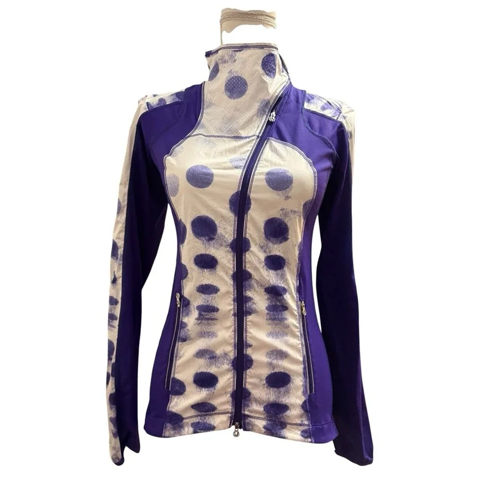 Lululemon jacket size 4 women’s Presta Packable Shirket Seaside Dot